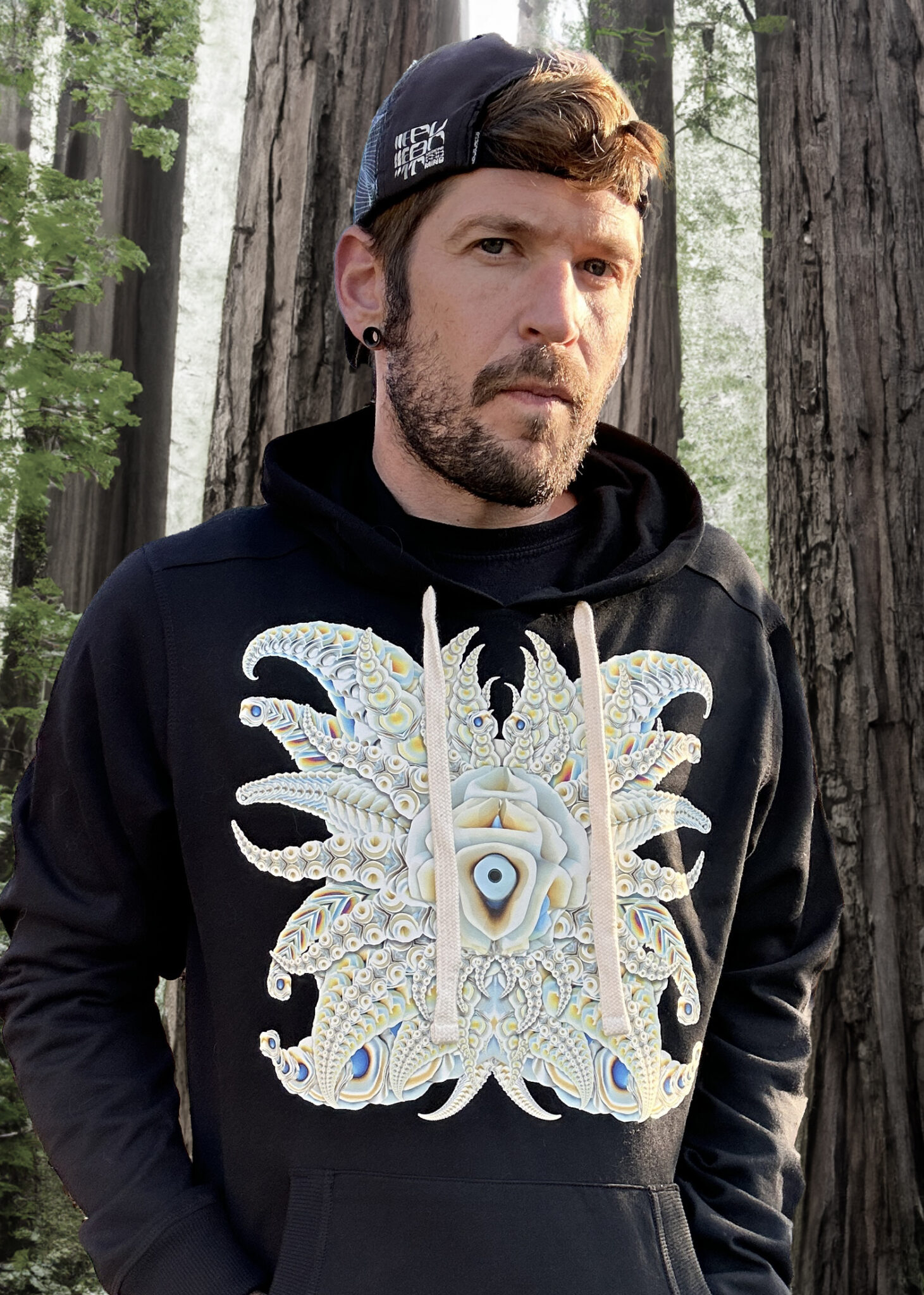 Diatomaceous Earth Art Hoodie Digital Introspect
